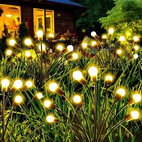 Solar Powered Firefly Lights Solar Garden LED Lamps Outdoor .